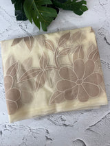 Soft organza saree with tissue appliqué work - MSH916 Ivory