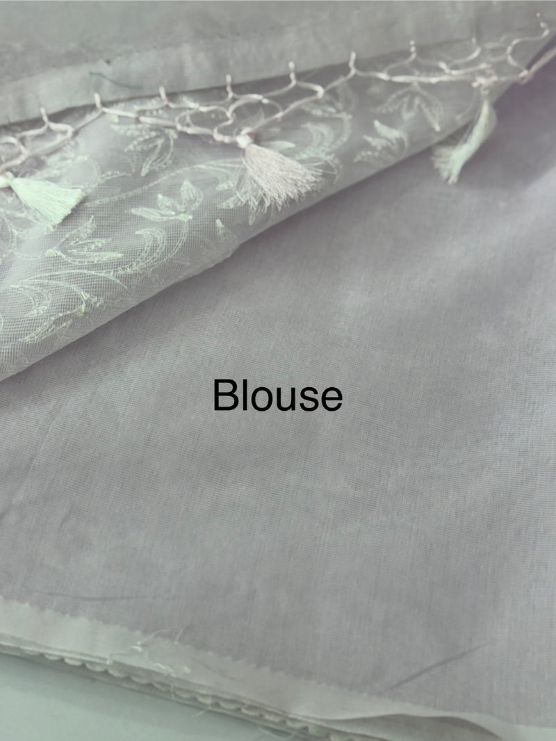Kota embriodery saree MS1455 - PaleLavender