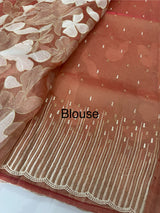 Organza saree with thread work- MC318