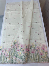 Mul chanderi embriodery saree with scalloped borders MSH176
