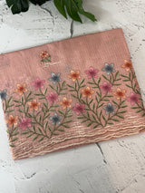 Silky kota embroidery saree MSK4333 - PastelPeach