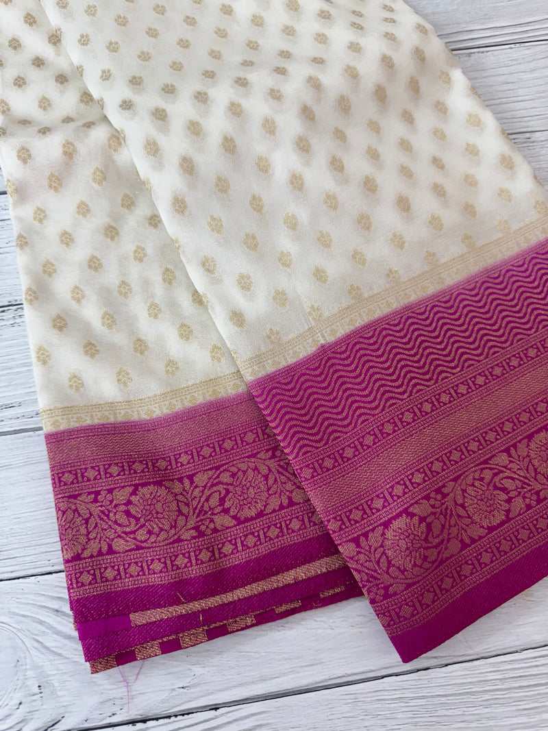 Semi banarasi Georgette saree - MSB8976