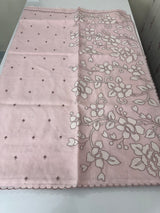 Silky kota applique work saree MSK15039