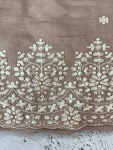 Soft Chanderi saree with  embroidery borders- MCK77