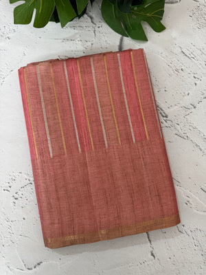 Multi color Semi soft silk saree with borders MSS590