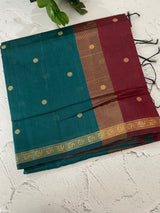 Maheshwari silk cotton saree with zari weaving MMJ764