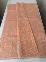 NetKota thread work saree MSH106 - Pastel Peach