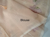 Netkota embriodery saree MS1496 Pastel PeachPink