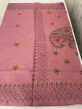 Kanta Handstitched Blended tussar silk saree MS15831