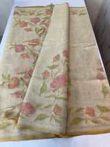Semi Tissue linen saree MS88651 (1)