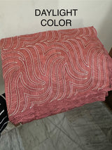 Glass organza saree with thread work- MOS351