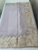 Soft Turkish Organza saree MSOS101 LightLavender
