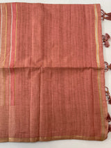 Multi color Semi soft silk saree with borders MSS590