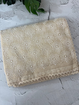 Phulkari NetKota Embroidery saree - MS6009(2) Offwhite