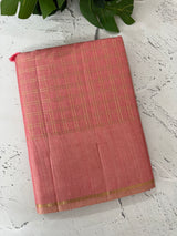 Tussar mix Semi silk saree with small zari weaving MSS8925