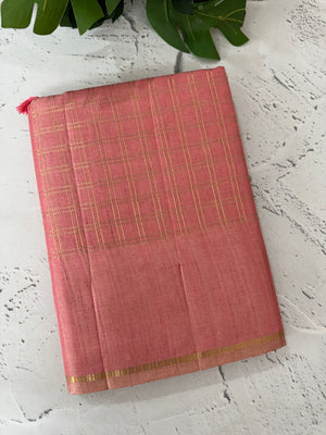 Tussar mix Semi silk saree with small zari weaving MSS8925