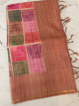 Semi soft Matka silk saree with borders MSS599
