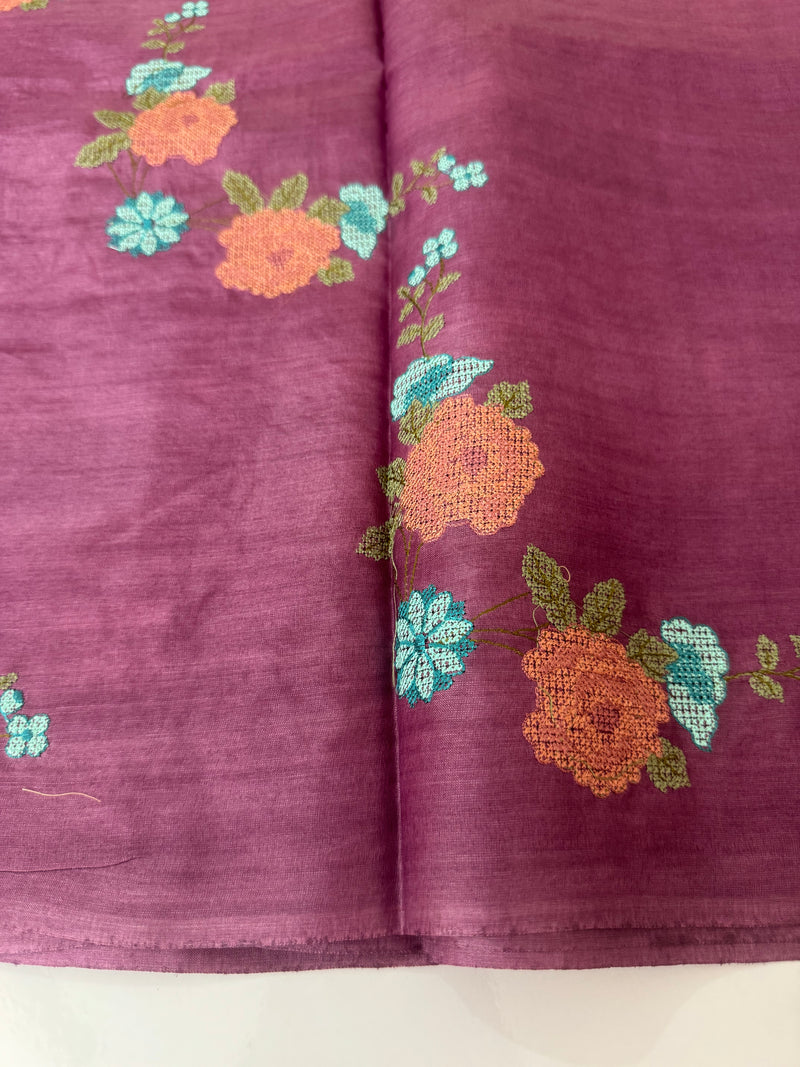 Pure desi tussar silk saree with embroidery- MTSS659 (14)
