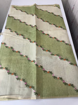 Soft Jute tissue saree with embroidery MJT671