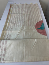 Blended tussar saree with kanta embriodery and appliqué work- MBTS99
