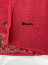 Netkota embriodery saree MS1456 DarkRed
