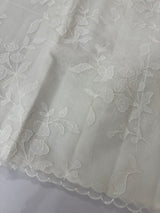 Moonga checks Applique work saree  MSH191 (3) - White