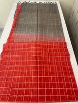 Semi Organza saree with checks - MSD634 (2)