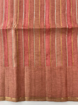 Multi color Semi soft silk saree with borders MSS590