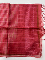 Semi Organza saree with checks - MSD634 (15)