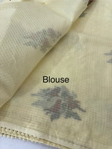 Kota silk saree with embroidery MS15220 - PastelYellow