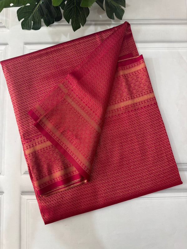 Banarasi soft silk saree MKSS1553 DarkPink