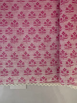 Kota Supernet embroidery saree SRENNEY Pink