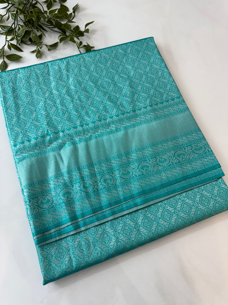 Pastel soft silk Saree - MKP921 GreenishBlue