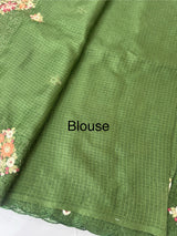 Silky kota saree with embriodery MS9087