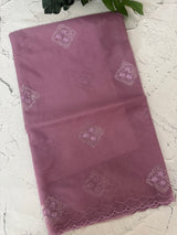 Organza saree with embroidery - MSH375