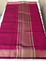 Semi silk sarees with temple border  MTS890