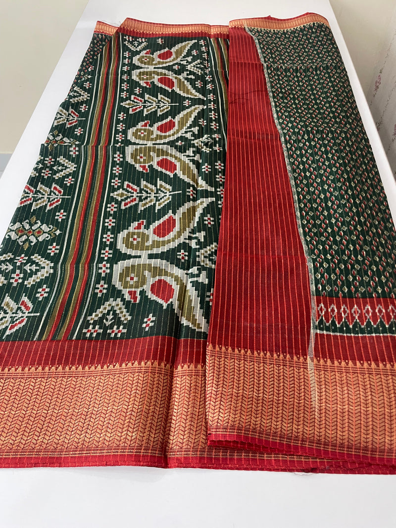Semi silk saree with zari border MS99789