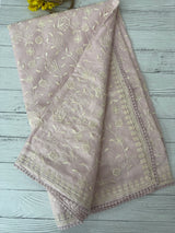 Soft kota silk saree with embroidery MS14717 - Pastel BabyPink