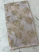 Jute Linen saree with zari & thread work MSH206 - Lavender