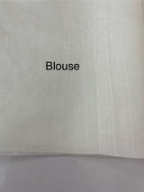 Blended Matka Tussar silk saree with cross stitch embroidery MS4899 White