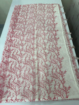 Lightweight Moonga Kota saree with prints MSH308 - White to Red