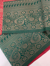 Brocade semi silk saree MS67443