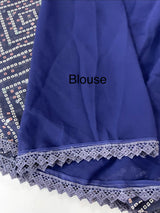 Bandhani georgette saree with mirror work MMB379