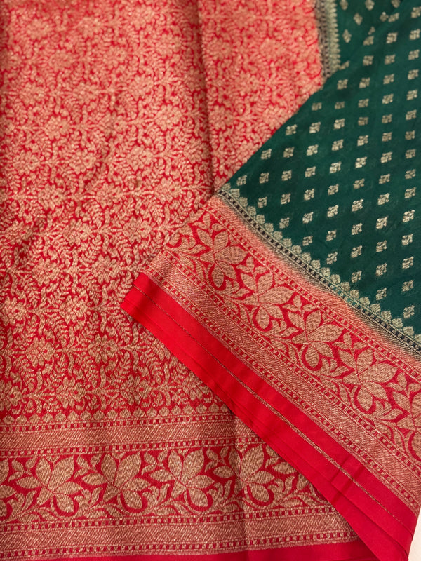 Banarasi viscose Georgette saree MKGS611