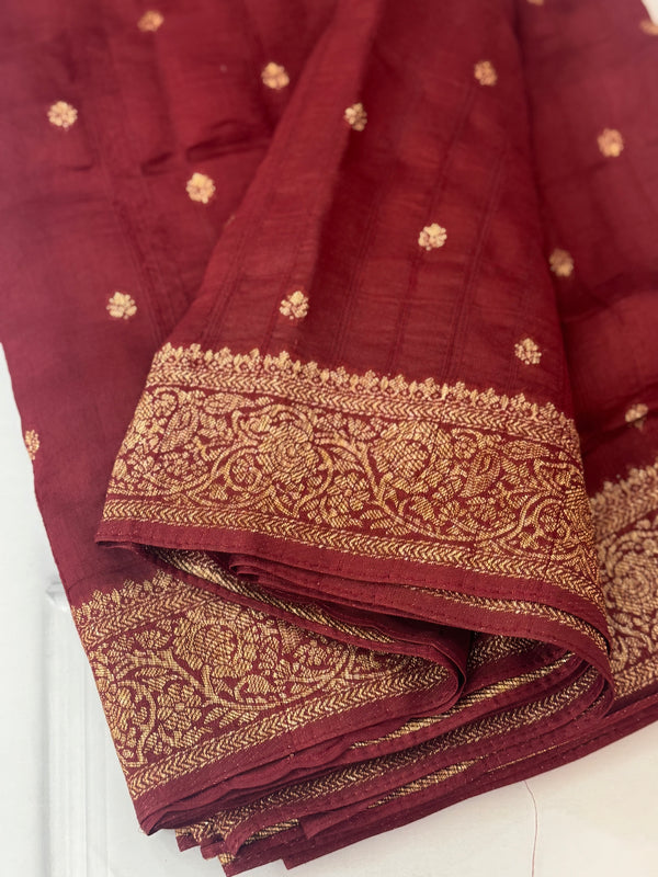 Banarasi Tussar Georgette Saree  - SMHCSHY