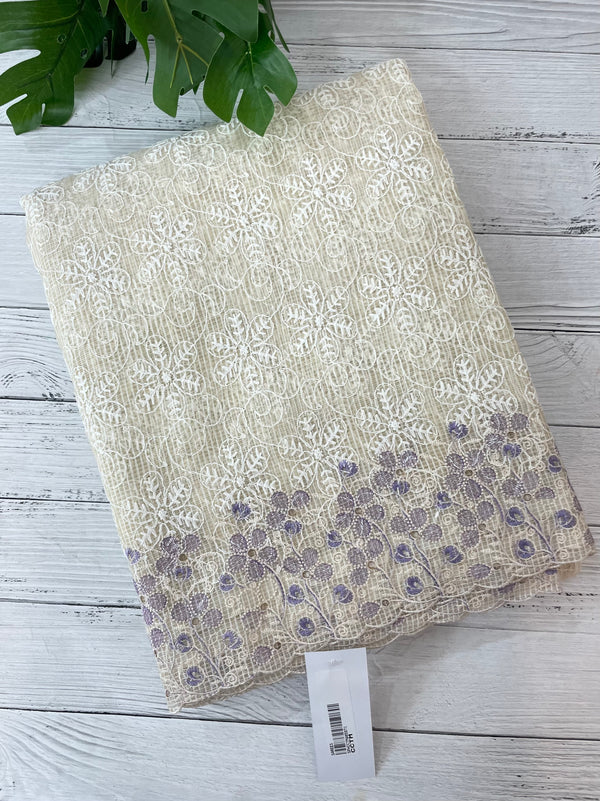 Cutwork Phulkari NetKota embroidery saree - MSH987