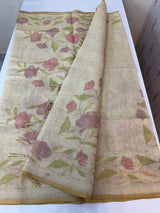 Tissue linen saree MS88651 (2)