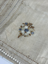 Handworked Blended tussar silk saree MS90543