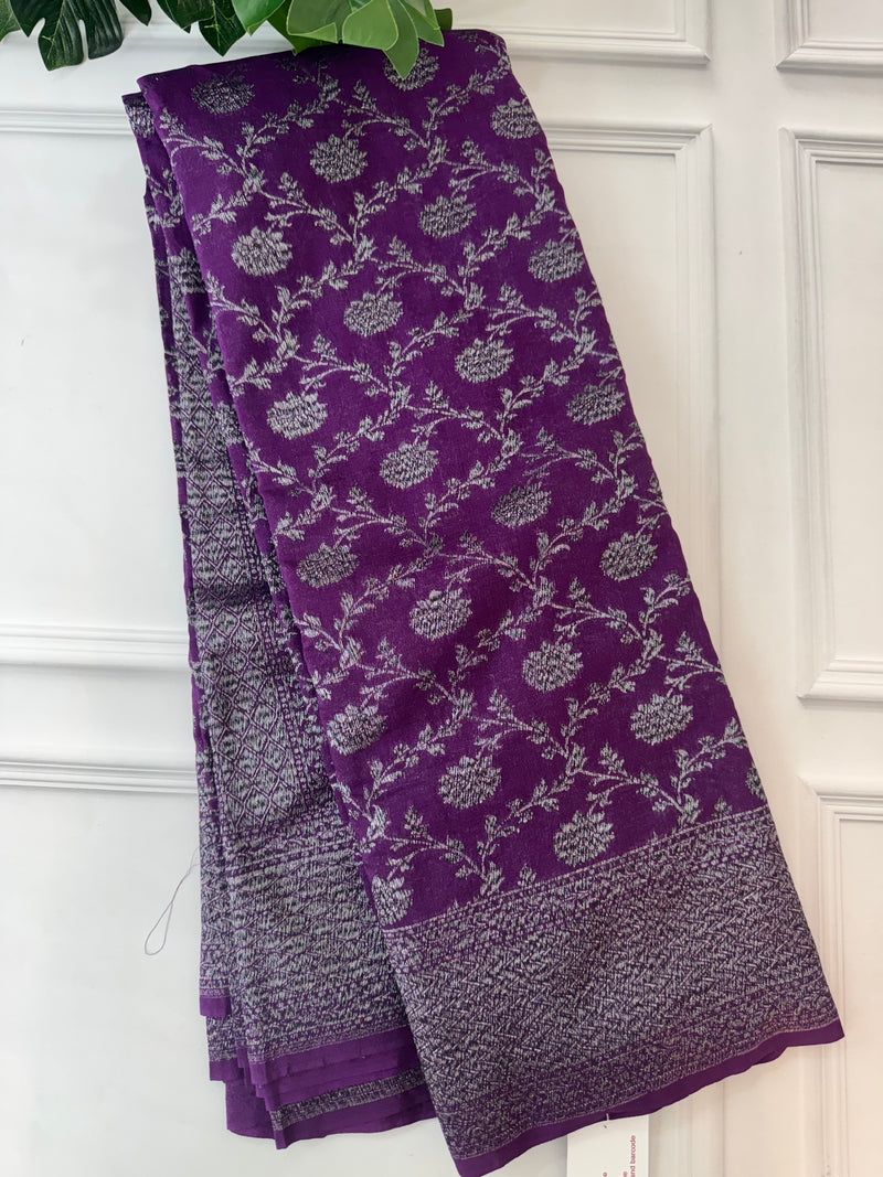 Banarasi viscose Georgette saree SEFNTHR - Purple