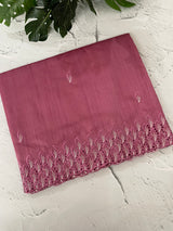 Semi tussar saree with cutwork MSHK566 (pink)
